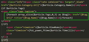 Z-blogPHP website articles have multiple tags, only displaying the first three